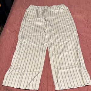 Jenni Keyne Bianca pant stripped cream size large